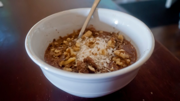 Coconut Chocolate Oatmeal - Foodies Gone Real